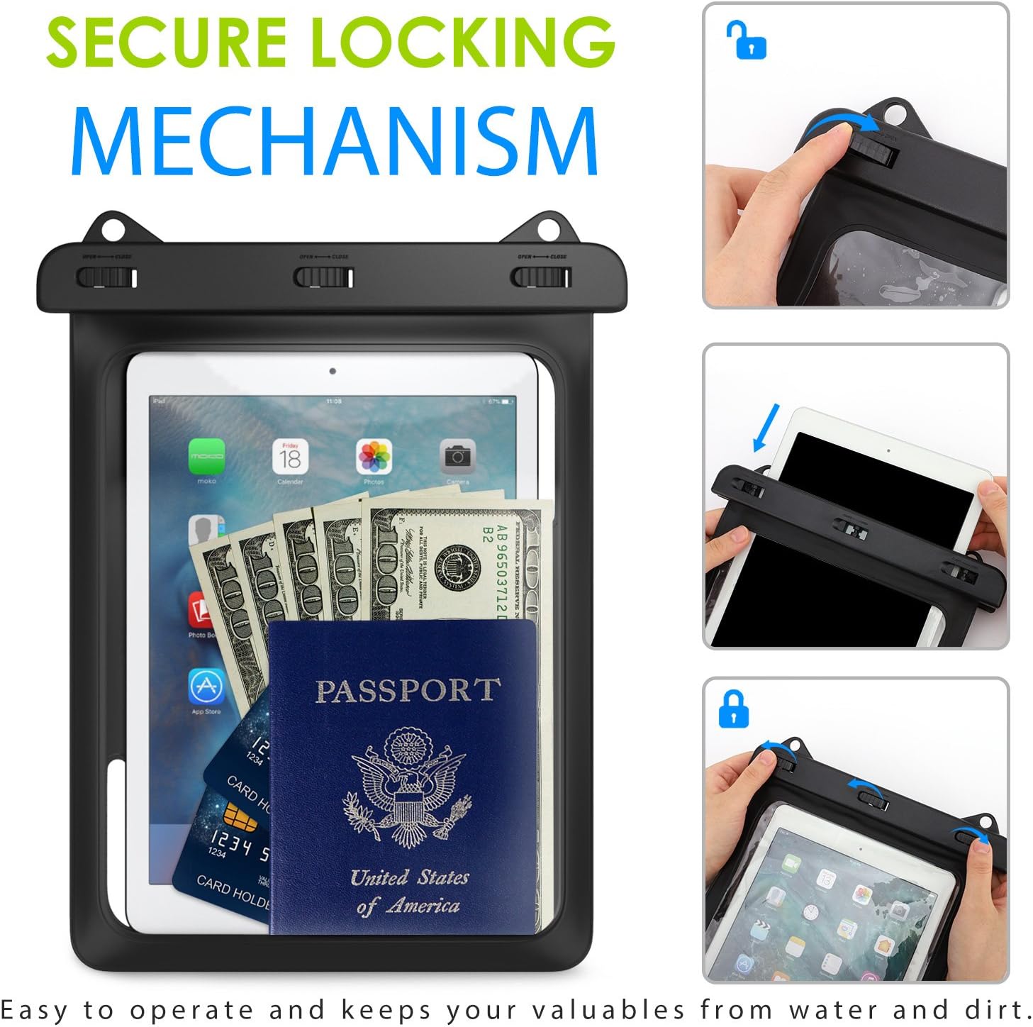 MoKo Waterproof Tablet Case Ta - Remarkable Tablet Accessories บทวิจารณ์และราคา