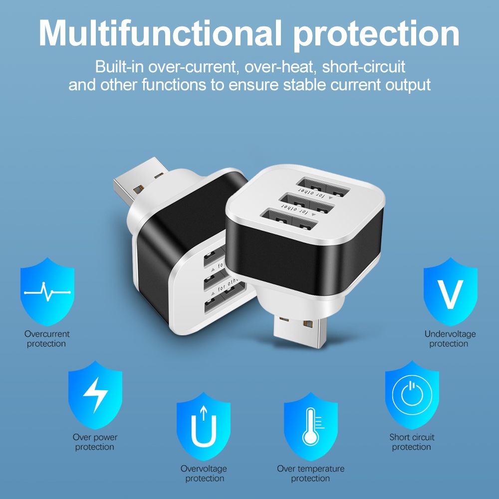3 Port USB Slots Adaptor USB 3 - Laptop Tablet Accessories บทวิจารณ์และราคา