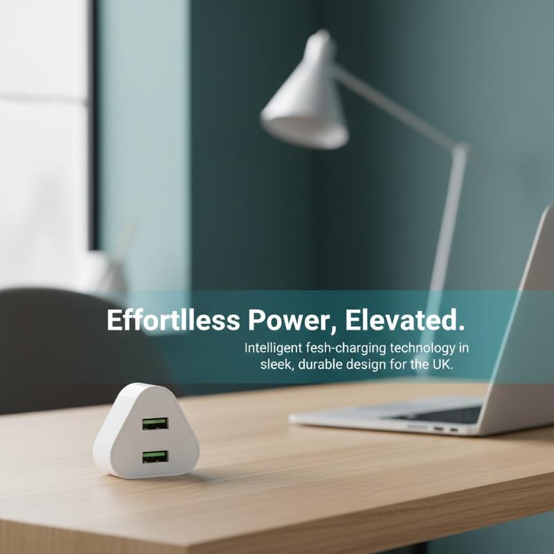 UK 3 Pin Plug Dual USB Adapter - Tablet Accessories Uk บทวิจารณ์และราคา