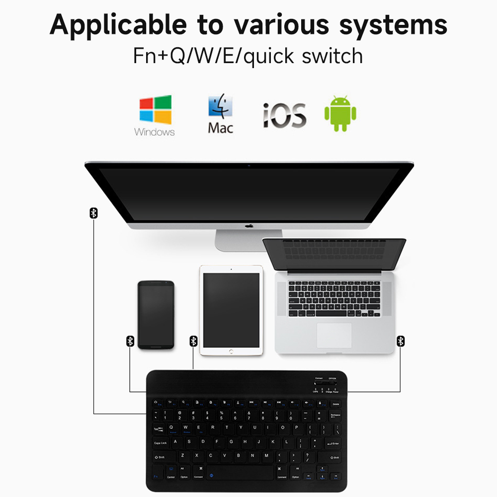 Bluetooth Keyboard for IOS And - Tablet Ipad Accessories บทวิจารณ์และราคา