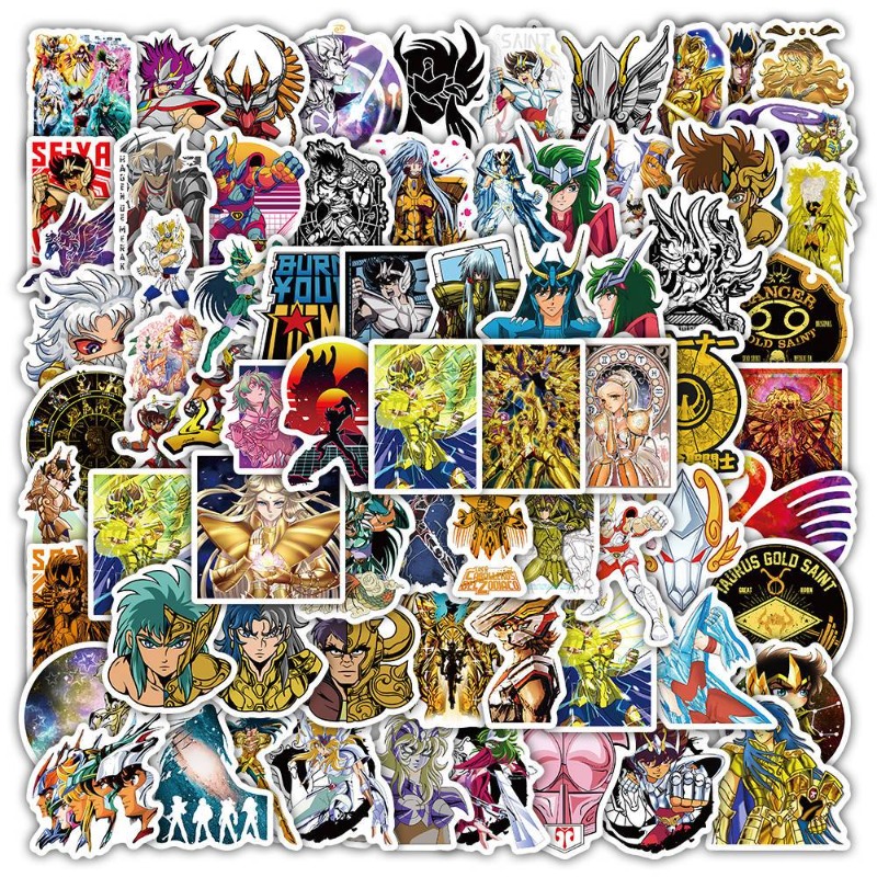 101Pcs Saint Seiya Anime Stick - Laptop Tablet Accessories บทวิจารณ์และราคา