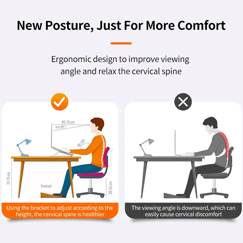 Laptop Stand Portable Foldable - Tablet Ipad Accessories บทวิจารณ์และราคา