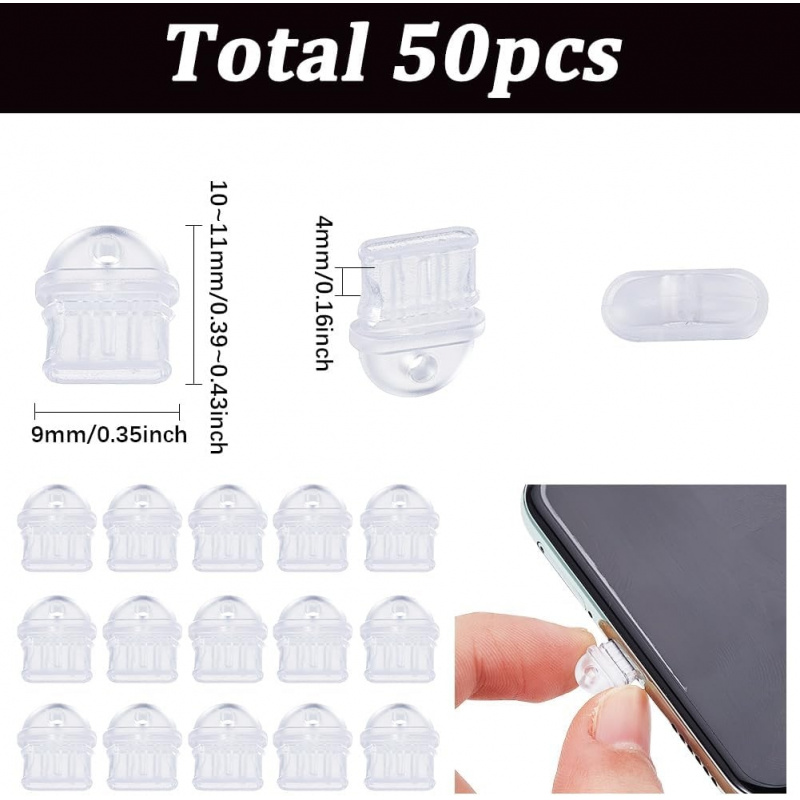 50Pcs Type C Anti Dust Plug Cl - Tablet Cover Accessories บทวิจารณ์และราคา