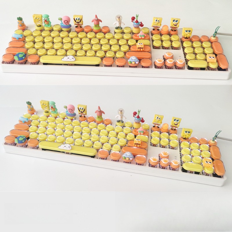 Retro SpongeBo Mechanical Keyb - Tablet Ipad Accessories บทวิจารณ์และราคา