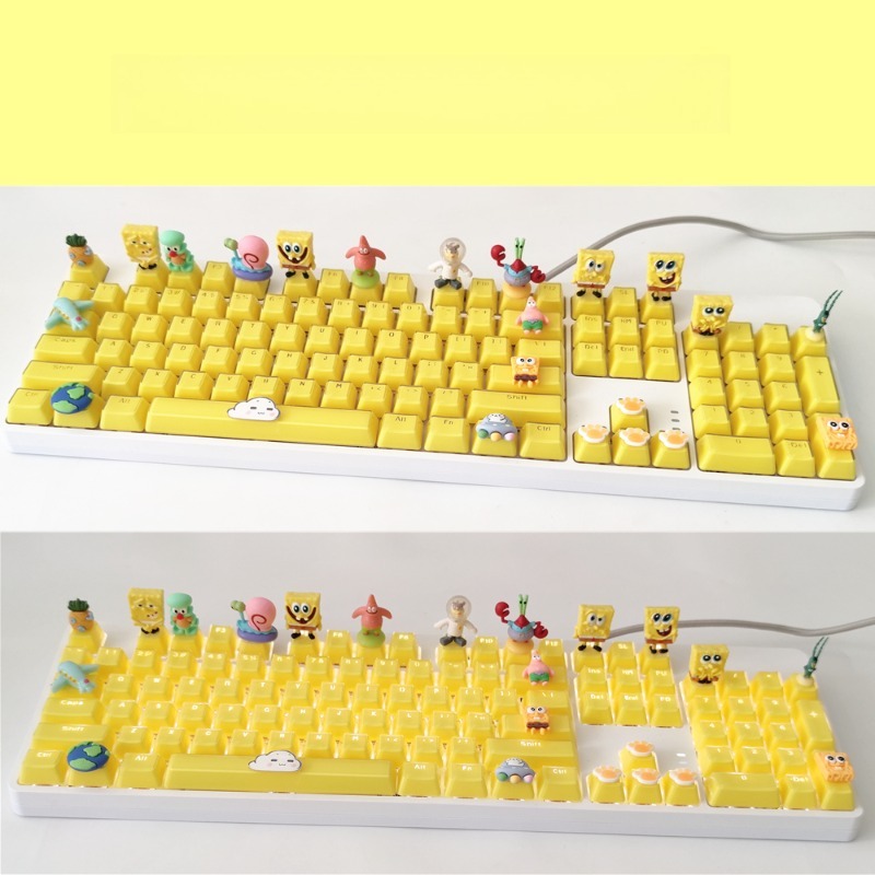 Retro SpongeBo Mechanical Keyb - Tablet Ipad Accessories บทวิจารณ์และราคา