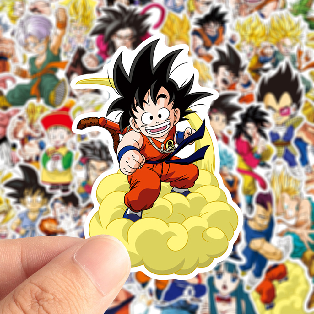 50pcs Anime Dragon Ball Sticke - Laptop Tablet Accessories บทวิจารณ์และราคา