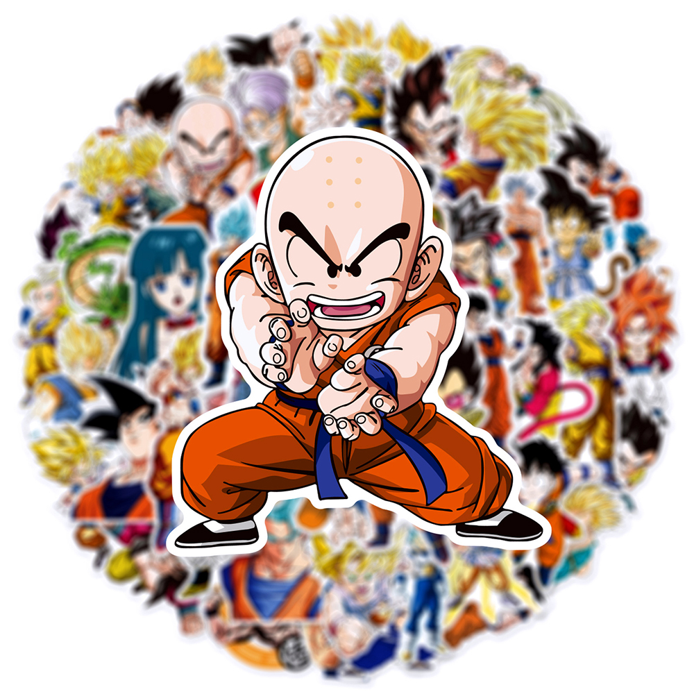 50pcs Anime Dragon Ball Sticke - Laptop Tablet Accessories บทวิจารณ์และราคา
