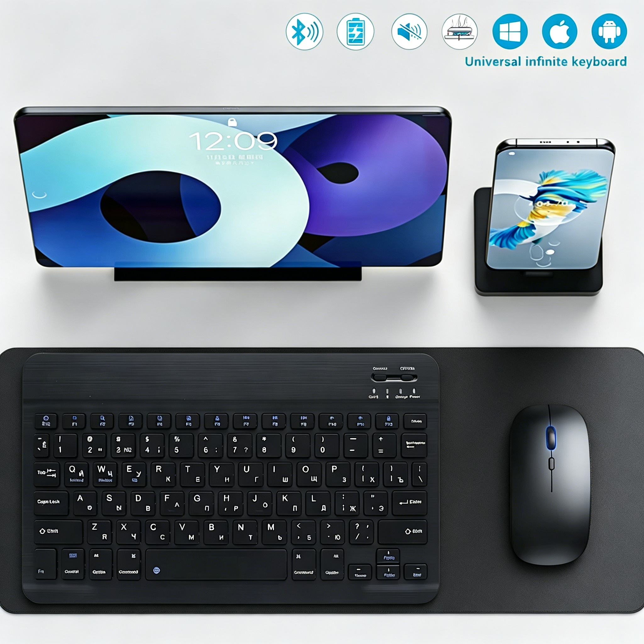 Bluetooth Wireless Keyboard Mo - Tablet Ipad Accessories บทวิจารณ์และราคา