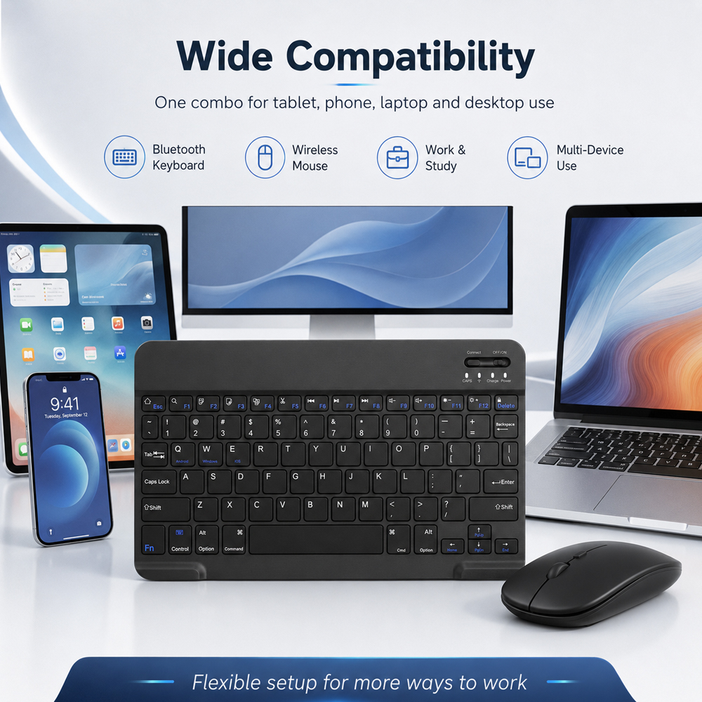 Bluetooth Wireless Keyboard Fo - Tablet Ipad Accessories บทวิจารณ์และราคา