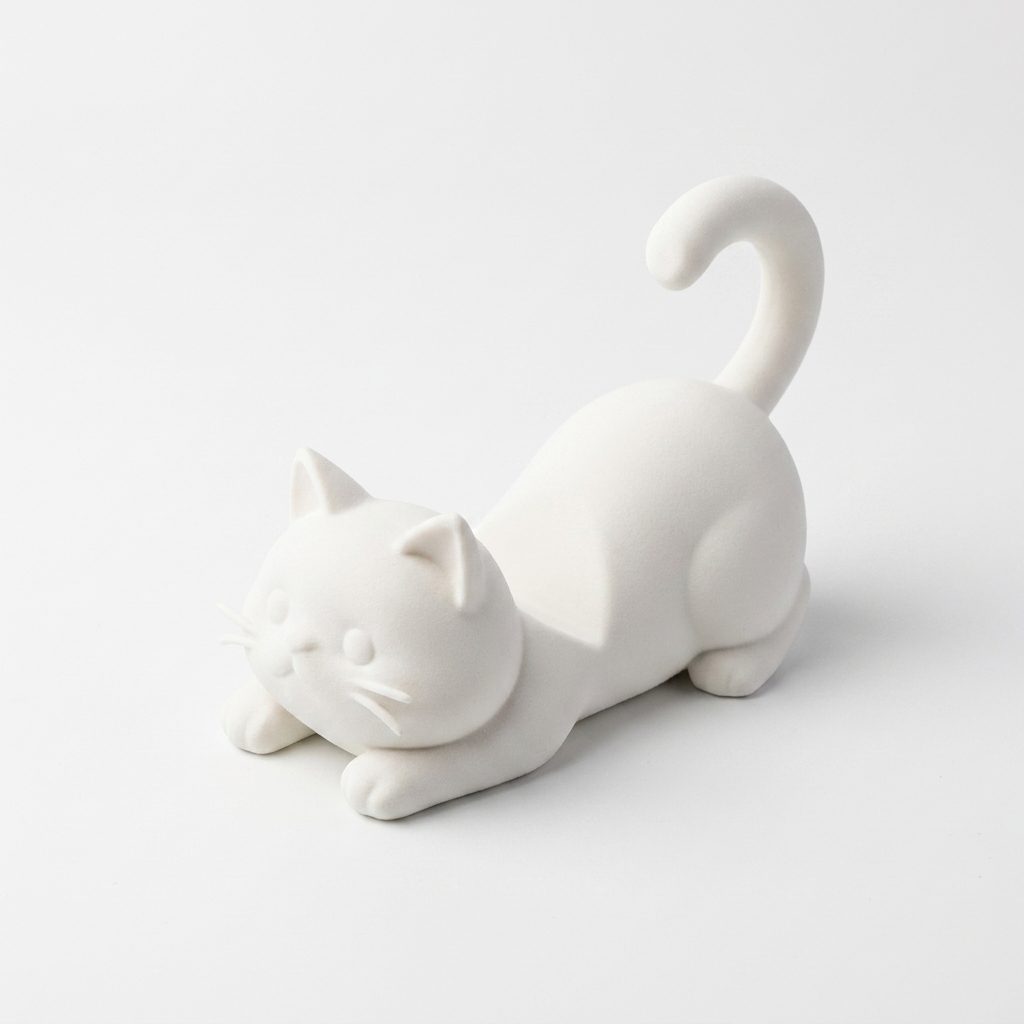 3D Printed Cat Figurine Device - Tablet Accessories 3D Print บทวิจารณ์และราคา